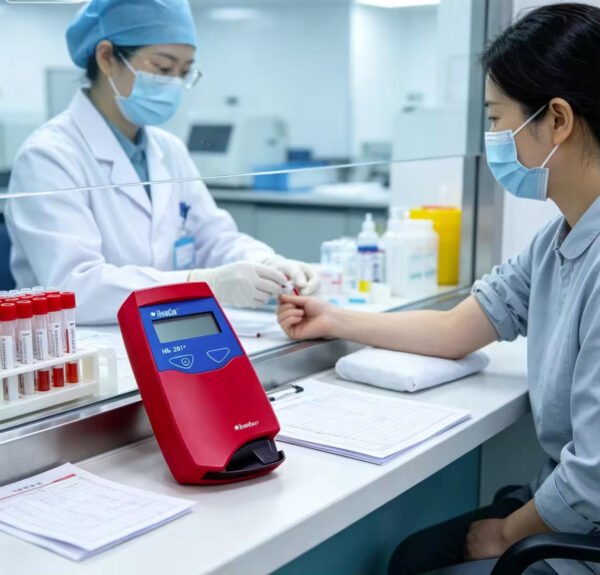 Main-03 HB-201 Hemoglobin Analyzer Microcuvettes Hemoglobin test Strips Test Kits 4 Bottles Per Box