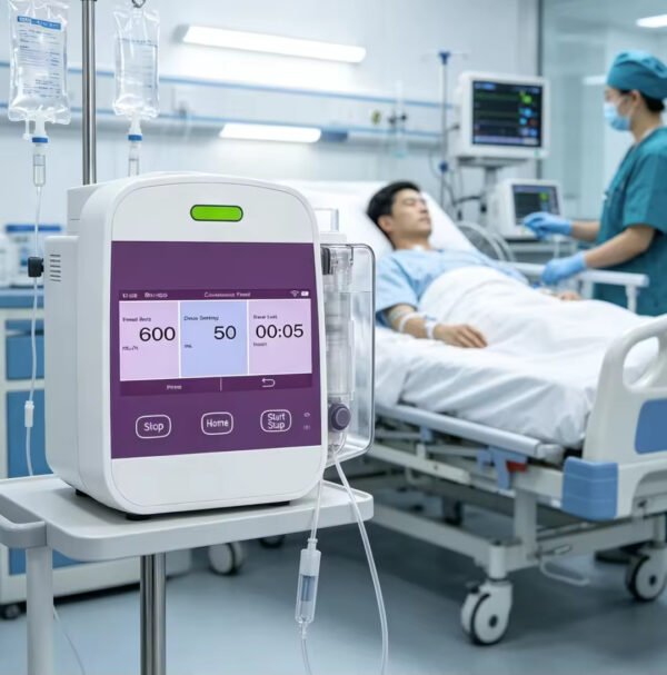 Main-03 ME16 Single-channel Nutrition Pump Portable Enteral Feeding Pump 4.3 Inch Touchscreen Auto Pressure Anti Occlusion