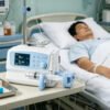 Main-06 SL-605T High Precision Syringe Pump 0.01 Ml/h Flow Control Drug Library 50000 Event Log Stackable Docking Station for ICU Infusion