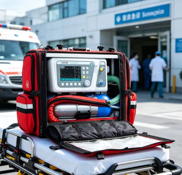 Shangrila510S Transport ICU Ventilator for Adult Use Electricity Powered 24V DC Driven Modes 2 Year Warranty CE