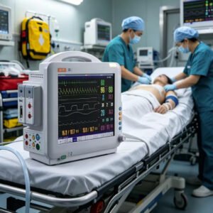 Q3 Medical Multi-parameter Full Range Vital Signs Hospital ICU CCU Ambulance Touch Screen Electric Patient Monitor