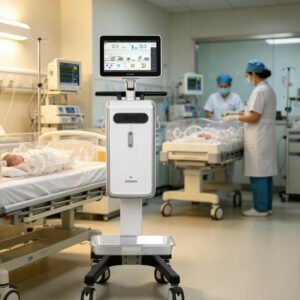 Nain-01 P6 TemperatureControl System ICU Ventilator Invasive/Non-Invasive Modes Turbine Driven CE Certified