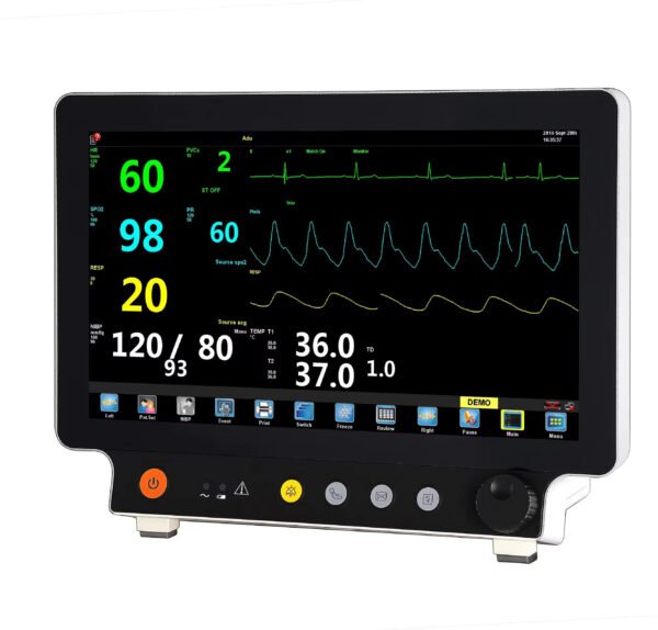 Nain-02 Venus Patient High Configuration 15.6 Inch Screen Q-con Module Masimo AG Module with O2 12-lead ECG Critical Care Patient Monitor
