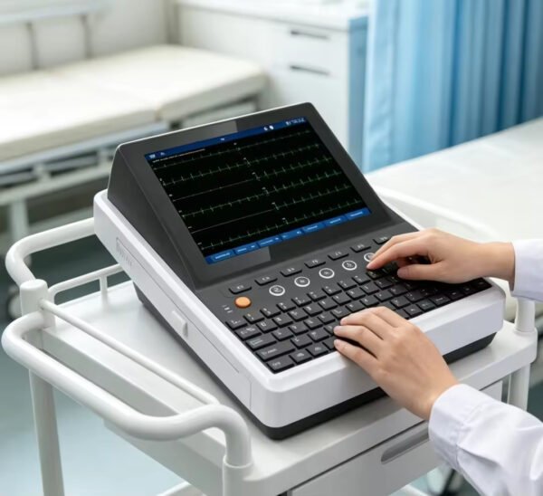 Nain-03 SE-12B HIgh Resolution Zoncare U90 Portable 12-Lead ECG Machine 9.7-inch Portable Digital 12 Channel EKG ECG Electrocardiograph