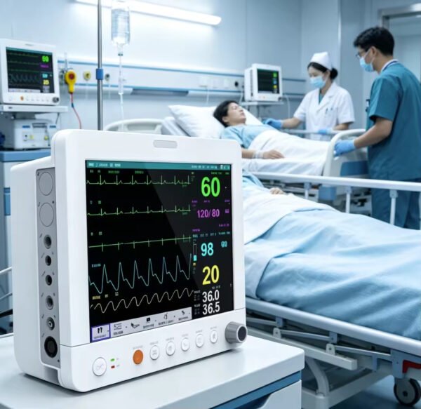 RN PET 12E Series Parameter Monitor 12 Inch Color TFT Display Multi Parameter Patient Monitor