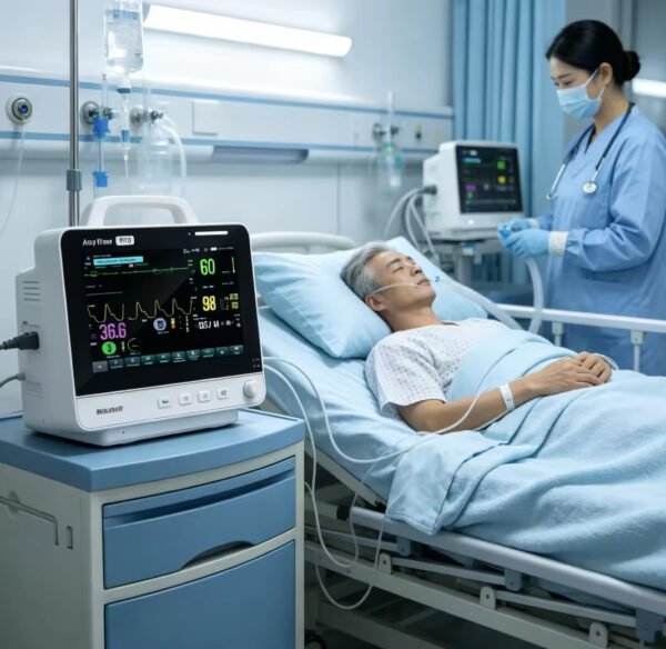 M10 Multiparameter Patient Monitor 10 Inch Touch Screen ECG NIBP SpO2 RESP TEMP CE Hospital Vital Signs Monitor