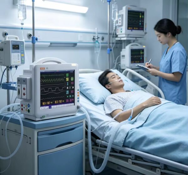 Q5 12.1LCD High Resolution Display With Full Touch Screen ICU Monitor Price Hospital Multi-parameter Patient Monitor