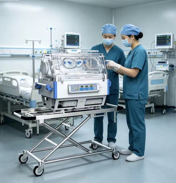 Nain-03 BT-100 Transport Incubator Humidity Temperature Detection Medical Portable Trolley Cart Hospital Baby Infant Incubator