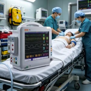 Q5 12.1LCD High Resolution Display With Full Touch Screen ICU Monitor Price Hospital Multi-parameter Patient Monitor