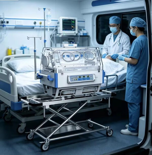 Nain-04 BT-100 Transport Incubator Humidity Temperature Detection Medical Portable Trolley Cart Hospital Baby Infant Incubator