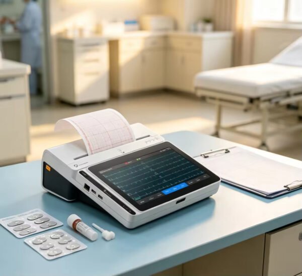 Neoecg T180 With Touch Screen Medical Electrocardiogram 3 Channel 12 Lead Portable ECG Machine