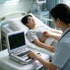 Nain-04 SE-12N Laptop Type ECG Machine 15 Inch ECG Machine with 12 Lead Synchronous Acquisition and Display 18 Channel Electrocardiogram