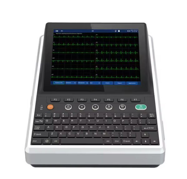 Nain-06 SE-12B HIgh Resolution Zoncare U90 Portable 12-Lead ECG Machine 9.7-inch Portable Digital 12 Channel EKG ECG Electrocardiograph