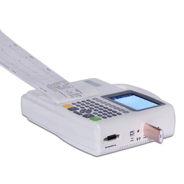 Nain-06 E6 Hot Selling Portable ECG Monitor 6 Channels ECG Machine 5 Inch Color Screen 12 Leads Handheld Electrocardiograph Monitor