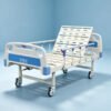 C-04 Single Crank Bed Manual Hospital ABS Bed with Guardrail Mute Wheel Furniture Flat Bed