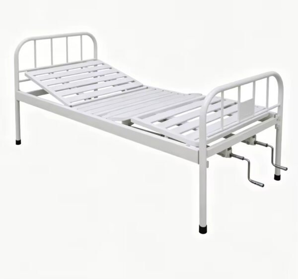 Main-01 T-01 2 Crank Bed Wholesale Clinic Manual Two-Function Hospital Steel Two Crank Medical Nursing Bed