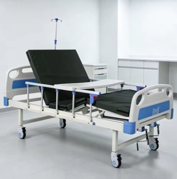 Main-01 T-05 2 Crank Bed Medical Equipment ABS Two Crank Manual Hospital Patient Nursing Bed