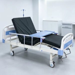 Main-01 T-06 2 Crank Bed Frame Patient Care Silent Double-Row Casters Manual Hospital Bed for Medical Ward
