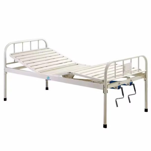 Main-02 T-01 2 Crank Bed Wholesale Clinic Manual Two-Function Hospital Steel Two Crank Medical Nursing Bed