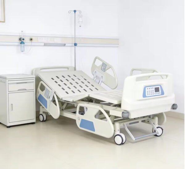 SR-GD01 Five Function Electric Bed with Weight Scale Hospital Furniture Medical ICU 5-function Electric Hospital Nursing Bed