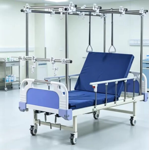 Main-02 SE-A02 Orthopedic Traction Bed Hospital Bed with Manual Mechanical Cranks Metal Medical Appliances Furniture