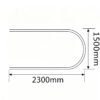 SP-17 U-shaped Partition Railway Curtains Hospital Bed Accessories
