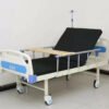 Main-03 C-05 Single Crank Bed Manual Hospital ABS Bed with Guardrail Mattress Dining Table Infusion Rack Silent Wheel Furniture Bed