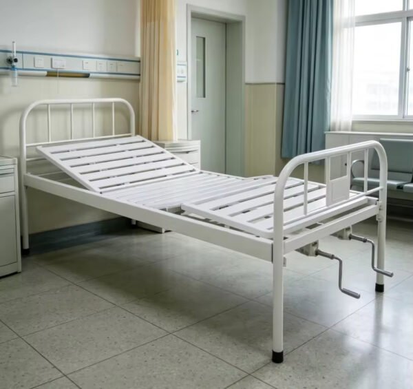 Main-03 T-01 2 Crank Bed Wholesale Clinic Manual Two-Function Hospital Steel Two Crank Medical Nursing Bed