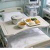 SP-04 Over-bed Table Medical Dining Table Board Metal ABS Plastic Material for Hospital Bed Use