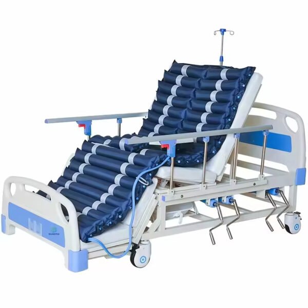 Main-03 T-401 The hospital special double bed, the medical nursing bed is manually adjusted, with guardrails, comfortable and durable