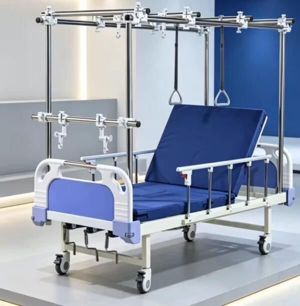 Main-03 SE-A02 Orthopedic Traction Bed Hospital Bed with Manual Mechanical Cranks Metal Medical Appliances Furniture
