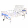 C-04 Single Crank Bed Manual Hospital ABS Bed with Guardrail Mute Wheel Furniture Flat Bed