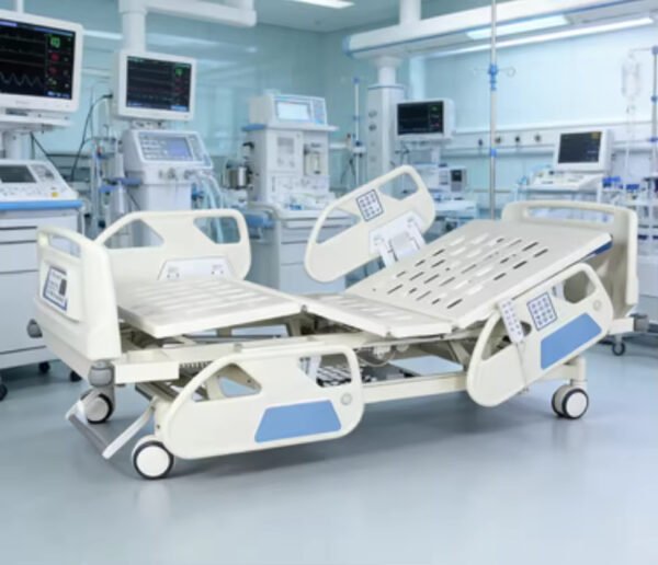 SR-GD01 Five Function Electric Bed with Weight Scale Hospital Furniture Medical ICU 5-function Electric Hospital Nursing Bed