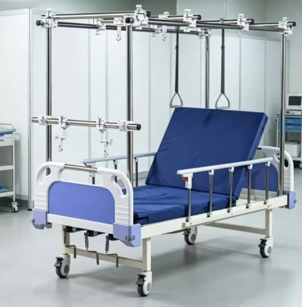 Main-04 SE-A02 Orthopedic Traction Bed Hospital Bed with Manual Mechanical Cranks Metal Medical Appliances Furniture