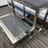Main-05 SP-11 Hospital Furniture Stainless Steel Footstool Thickened Non-Slip Footrest and Heightened Steps Examination Bed Stairs Step