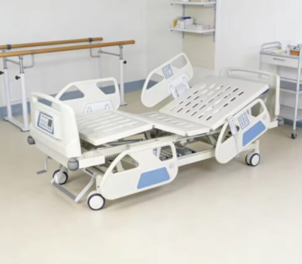 SR-GD01 Five Function Electric Bed with Weight Scale Hospital Furniture Medical ICU 5-function Electric Hospital Nursing Bed