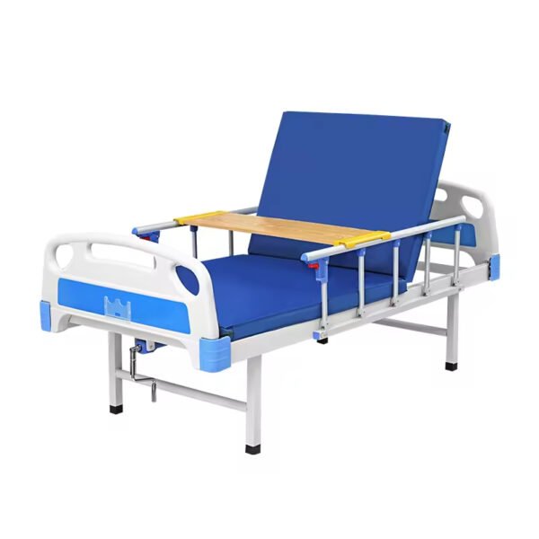 C-03 Single Crank Bed Manual Nursing ABS 6cm Mattress Flatbed Elderly Patients Hospital Home