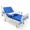 Main-05 C-05 Single Crank Bed Manual Hospital ABS Bed with Guardrail Mattress Dining Table Infusion Rack Silent Wheel Furniture Bed