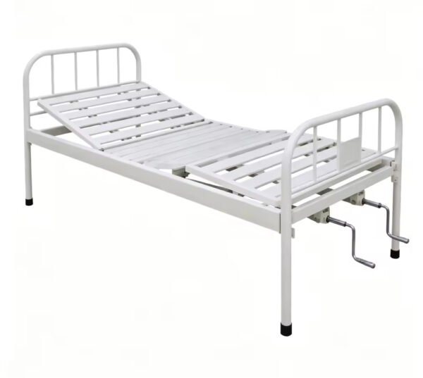 Main-05 T-01 2 Crank Bed Wholesale Clinic Manual Two-Function Hospital Steel Two Crank Medical Nursing Bed