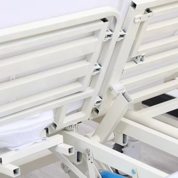 Main-06 F-501 5 Cranks Bed Half Bending Nursing Hospital Bed Turning Crank Nursing Bed ICU Patient Hospital Bed Toilet Potty Hole Care Bed